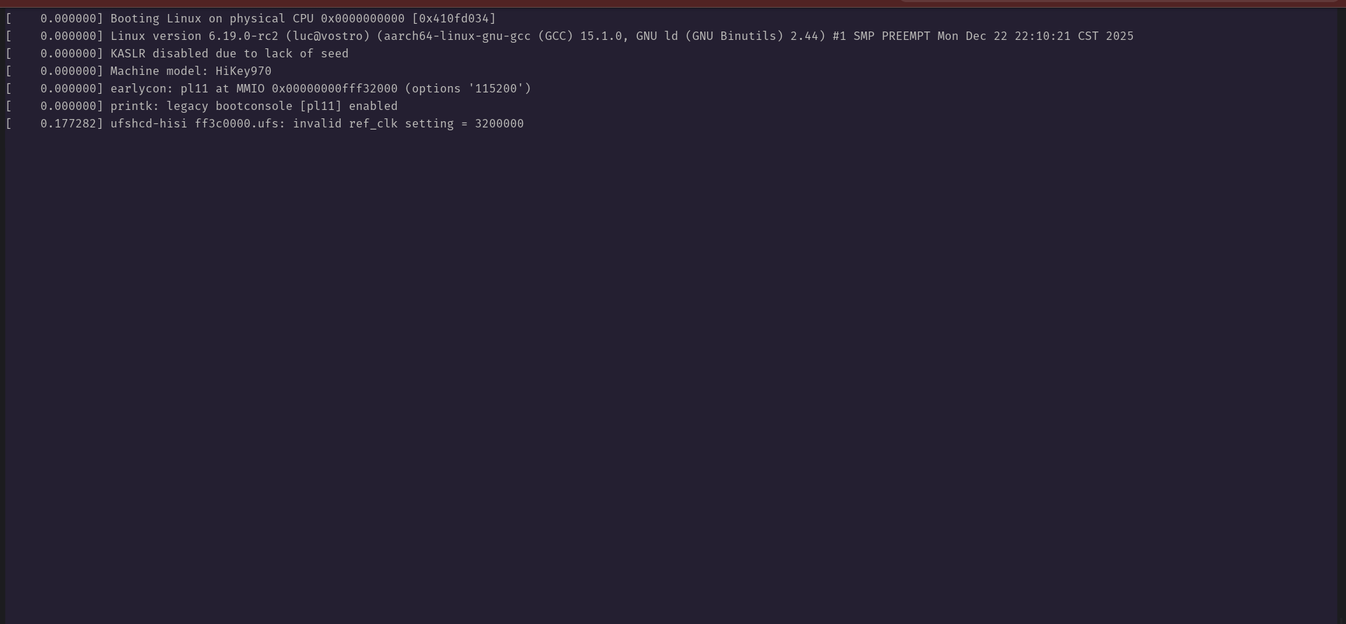 Try latest kernel on hikey970